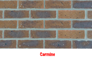 Carmine brick tile